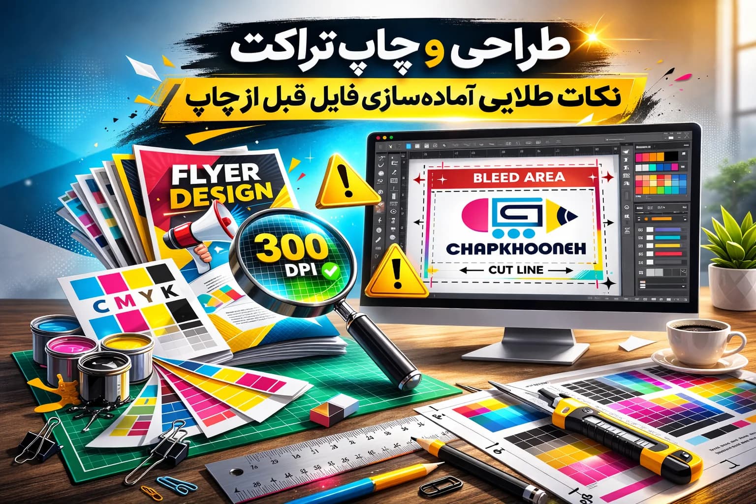 طراحی و چاپ تراکت؛ نکات طلایی آمادهسازی فایل قبل از چاپ